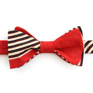 Red Stripe Bow Tie - Kids - Angelo Igitego
