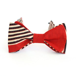 Red Stripe Bow Tie - Kids - Angelo Igitego