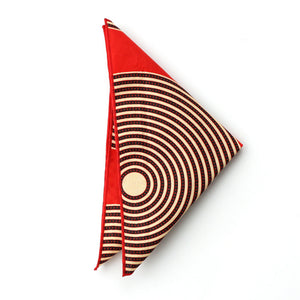 Red Stripe Pocket Square - Angelo Igitego